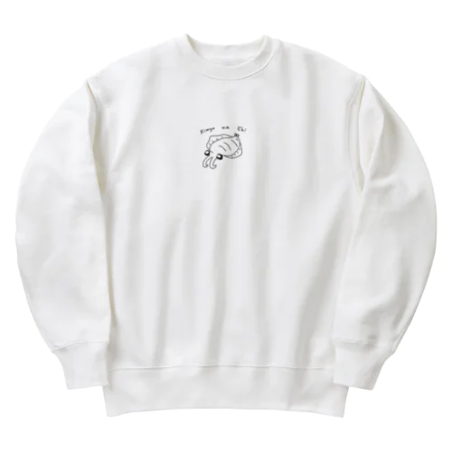 奇妙なエビ(アノマロカリス) Heavyweight Crew Neck Sweatshirt