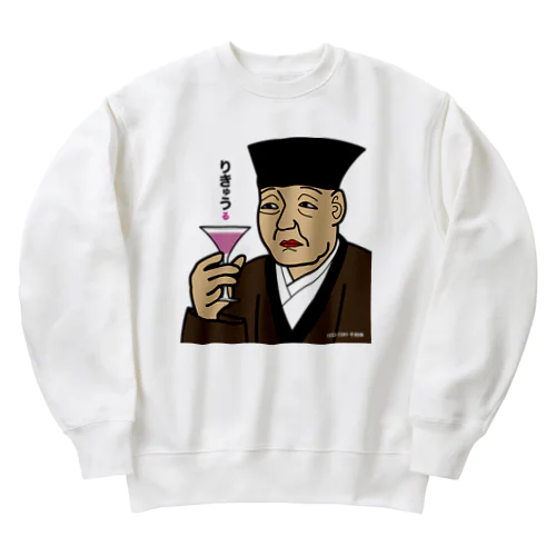 お茶じゃないんかい、利休 Heavyweight Crew Neck Sweatshirt