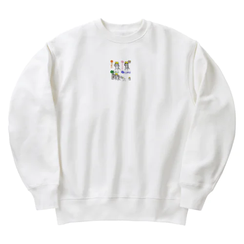 しらぬにゃ〜 Heavyweight Crew Neck Sweatshirt