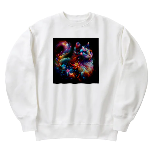 宇宙猫:001 Heavyweight Crew Neck Sweatshirt