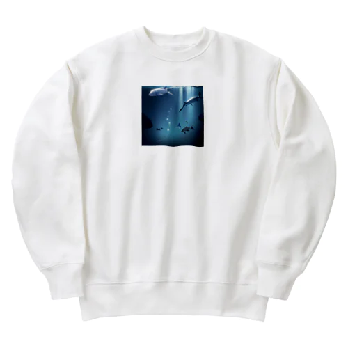 水中 Heavyweight Crew Neck Sweatshirt