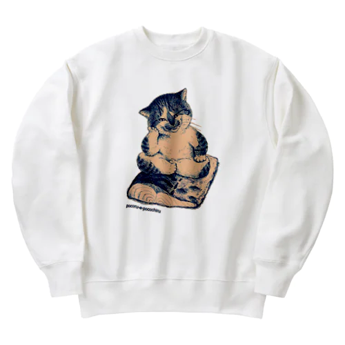 鯖の上にも三年。 Heavyweight Crew Neck Sweatshirt