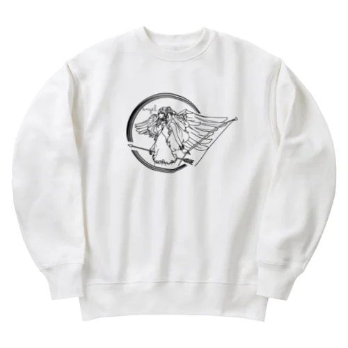 天使の線画 Heavyweight Crew Neck Sweatshirt