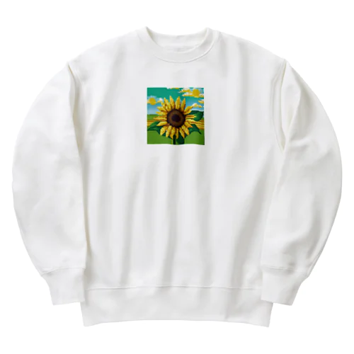 ひまわり Heavyweight Crew Neck Sweatshirt