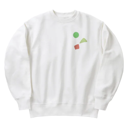 まる、サンカク、四角 Heavyweight Crew Neck Sweatshirt