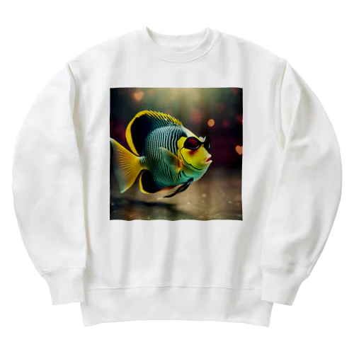 パリピ熱帯魚くん Heavyweight Crew Neck Sweatshirt