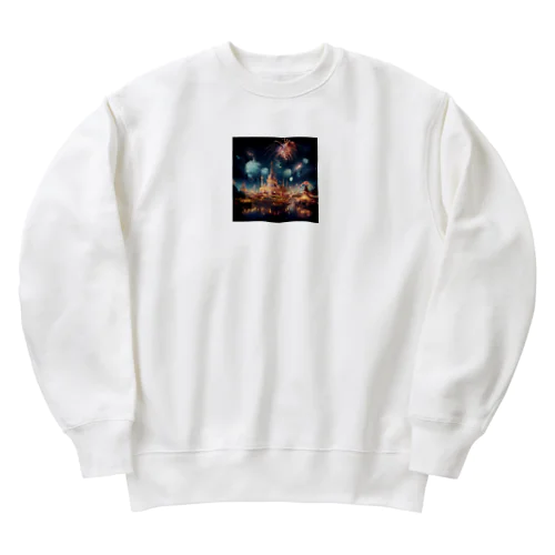 夢の車のお祭り　なでしこ1478 Heavyweight Crew Neck Sweatshirt