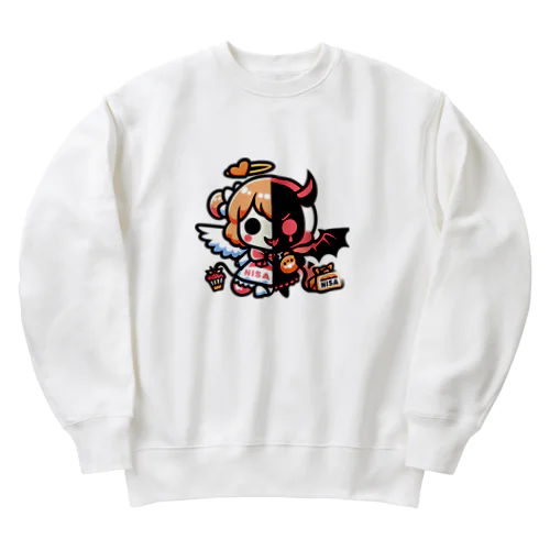 NISA（天使と悪魔） Heavyweight Crew Neck Sweatshirt