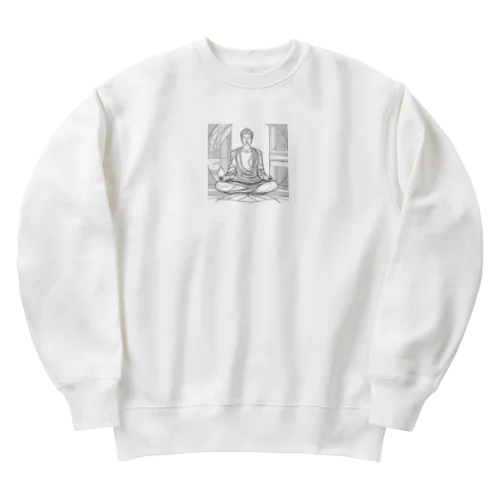 瞑想 Heavyweight Crew Neck Sweatshirt