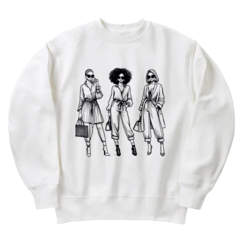 負けず嫌いな女たち Heavyweight Crew Neck Sweatshirt