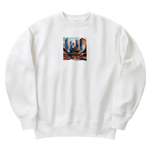 Harmony of Eras: The Tokyo Tapestry Heavyweight Crew Neck Sweatshirt