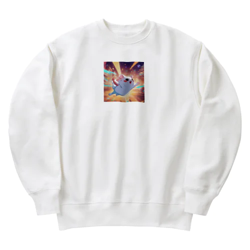 飛んだハムスター Heavyweight Crew Neck Sweatshirt