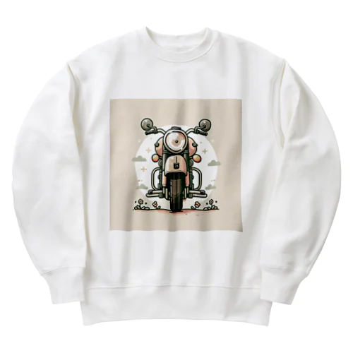 ヴィンテージの魅力: 再考されたレトロな乗り物 Heavyweight Crew Neck Sweatshirt