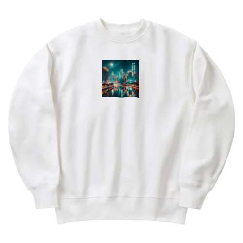 夜景シリーズ Heavyweight Crew Neck Sweatshirt