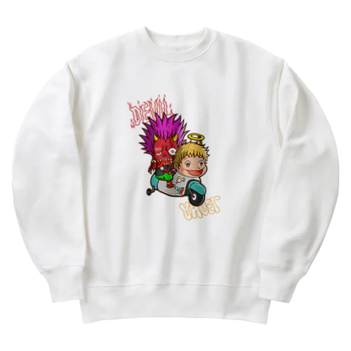 悪魔と天使 Heavyweight Crew Neck Sweatshirt