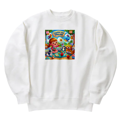 いっしょにえいご！ Heavyweight Crew Neck Sweatshirt