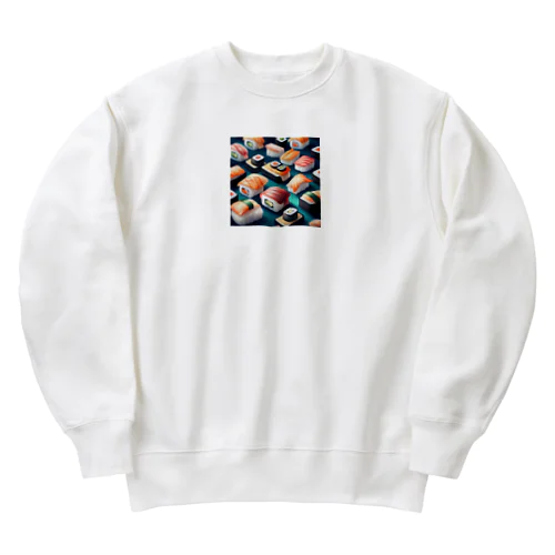 美味しそうなお寿司 Heavyweight Crew Neck Sweatshirt