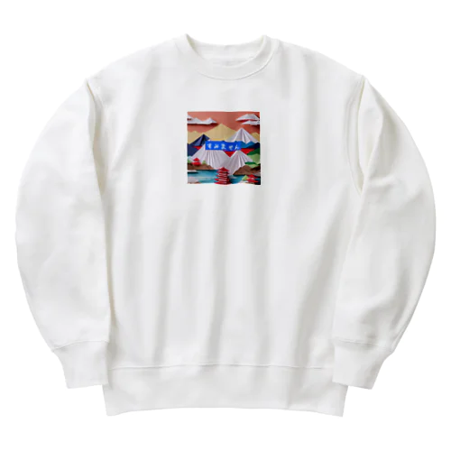 四季折り紙の魔法✨  Heavyweight Crew Neck Sweatshirt