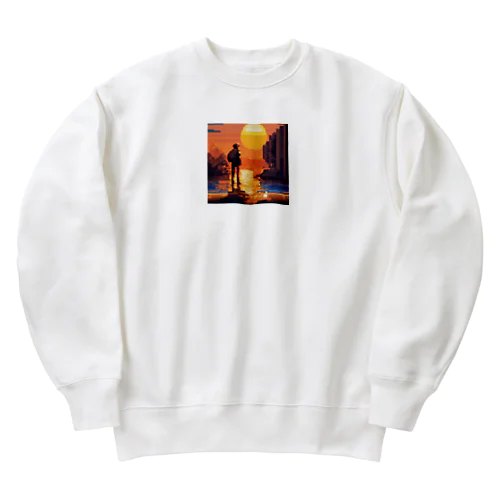 夕日の眺め Heavyweight Crew Neck Sweatshirt