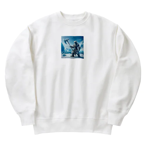 氷原のホワイトベア・ディフェンダー Heavyweight Crew Neck Sweatshirt