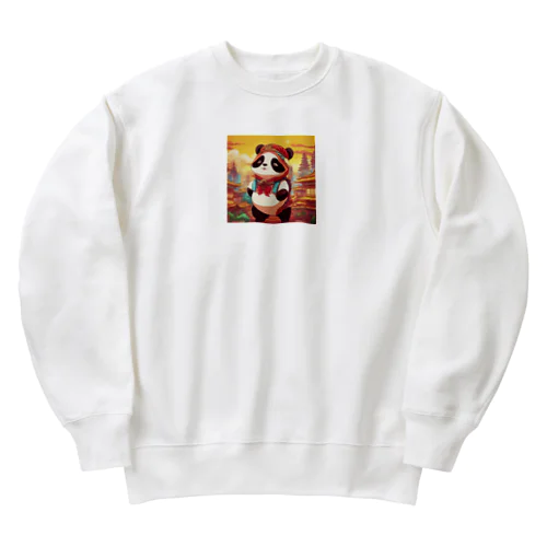 冒険パンダ Heavyweight Crew Neck Sweatshirt