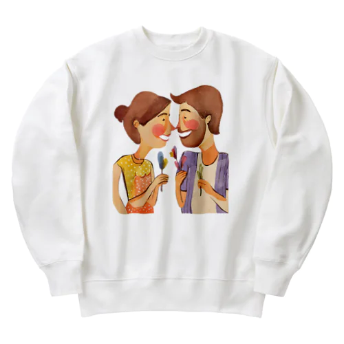 花 Heavyweight Crew Neck Sweatshirt