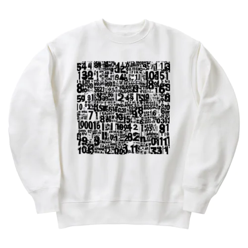 数字アート Heavyweight Crew Neck Sweatshirt