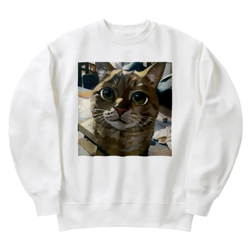 猫様　ちゃこまるグッズ Heavyweight Crew Neck Sweatshirt