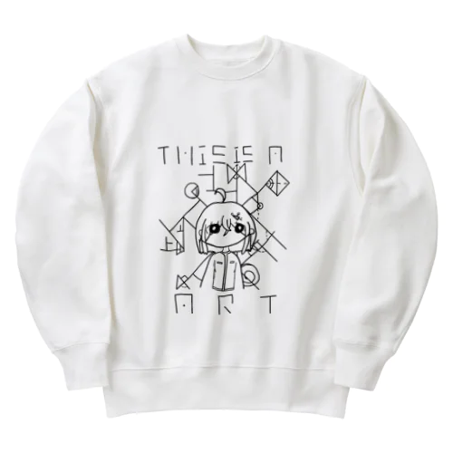 This is a art Heavyweight Crew Neck Sweatshirt