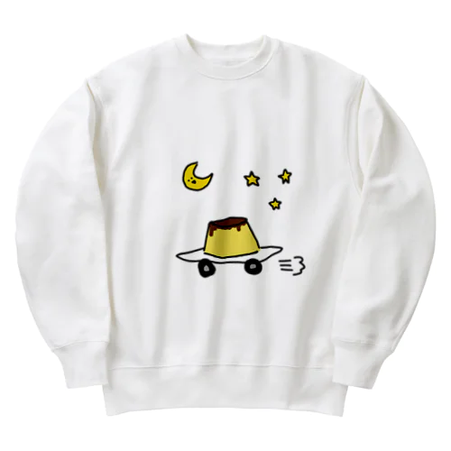 月夜に駆けるプリン Heavyweight Crew Neck Sweatshirt