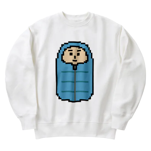 寝袋（ドット絵） Heavyweight Crew Neck Sweatshirt