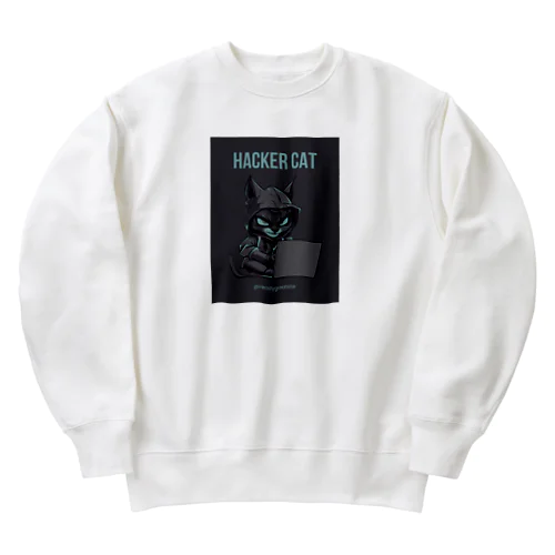 はっかーきゃっと Heavyweight Crew Neck Sweatshirt