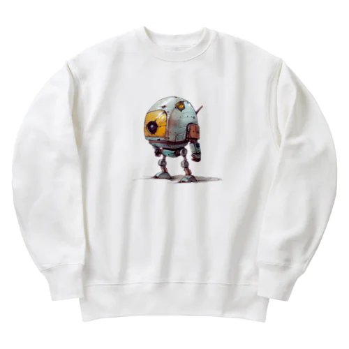 レトロ戦闘ロボットＲ Heavyweight Crew Neck Sweatshirt