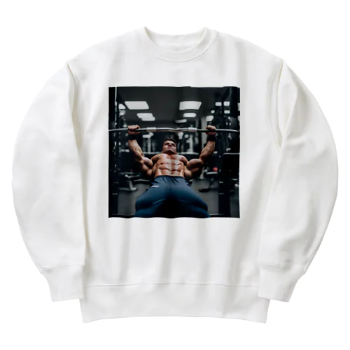 筋トレの定番、ベンチプレス！ Heavyweight Crew Neck Sweatshirt