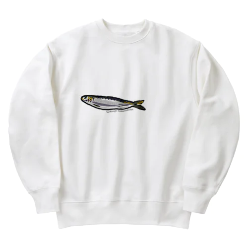 学名入りマイワシ Heavyweight Crew Neck Sweatshirt