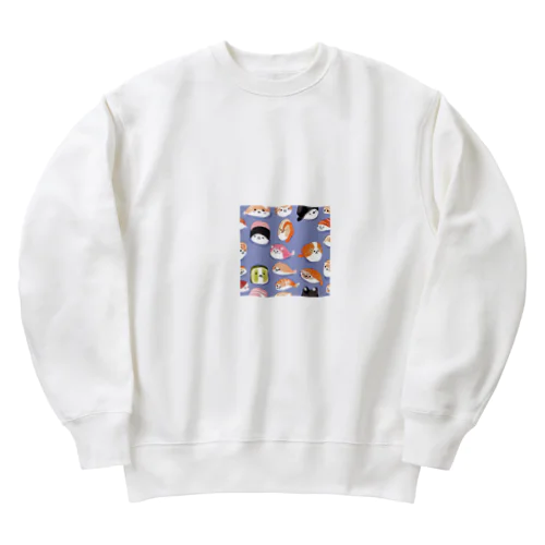 あにまる寿司 Heavyweight Crew Neck Sweatshirt