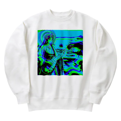 瀬織津姫とロック3「Seoritsuhime and Rock3」 Heavyweight Crew Neck Sweatshirt