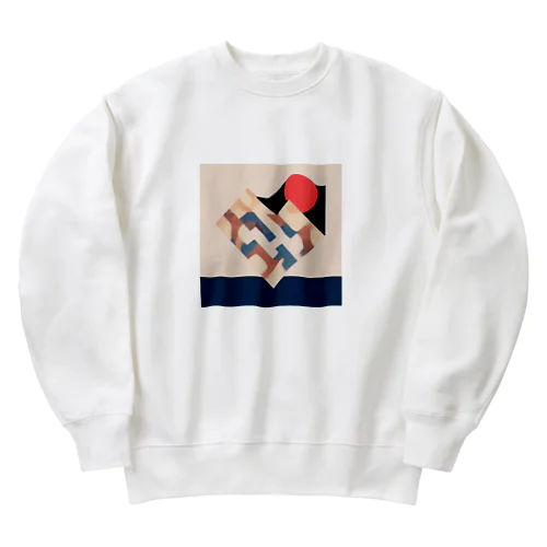 ハート Heavyweight Crew Neck Sweatshirt