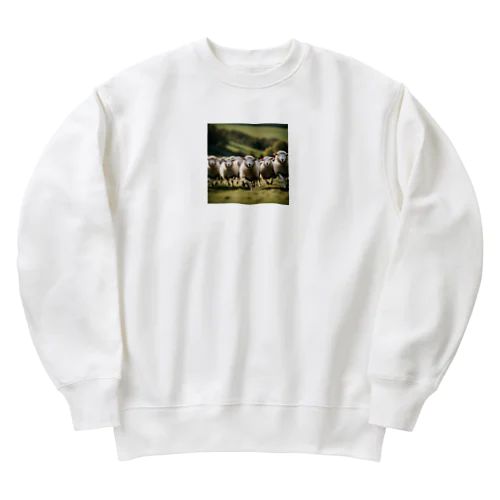 羊の援軍 Heavyweight Crew Neck Sweatshirt