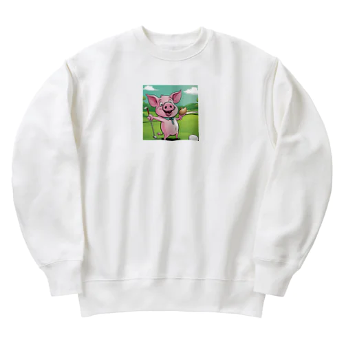 ぷ―のゴルフ Heavyweight Crew Neck Sweatshirt