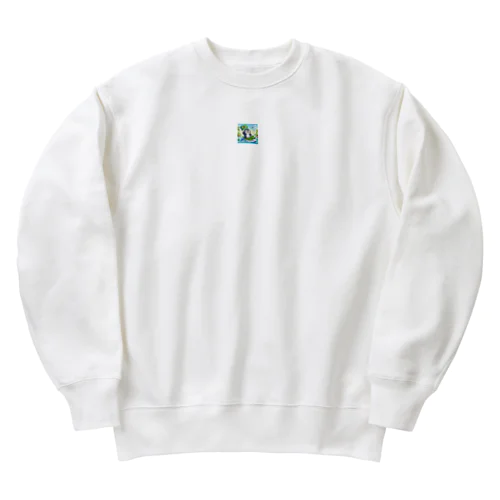 旅ペンギン　ブラジル　アマゾンでSUP！！ Heavyweight Crew Neck Sweatshirt