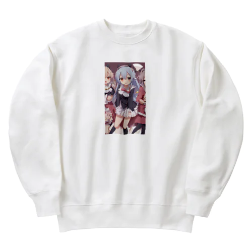 ツンデレちゃん妹達 Heavyweight Crew Neck Sweatshirt