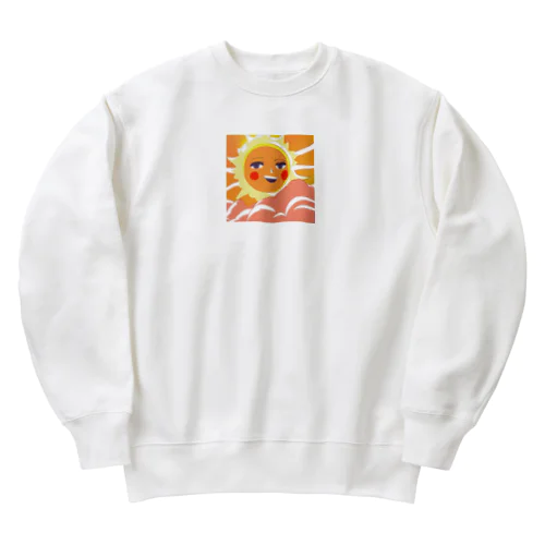 太陽のように明るく元気よく Heavyweight Crew Neck Sweatshirt