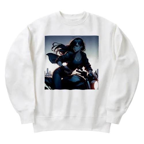 バイク女子 Heavyweight Crew Neck Sweatshirt