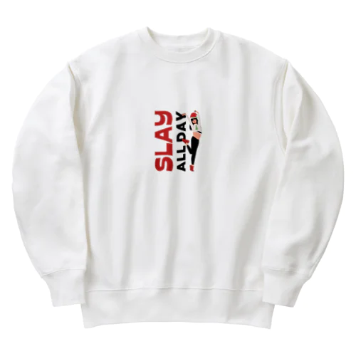 SLAY ALL DAY Heavyweight Crew Neck Sweatshirt