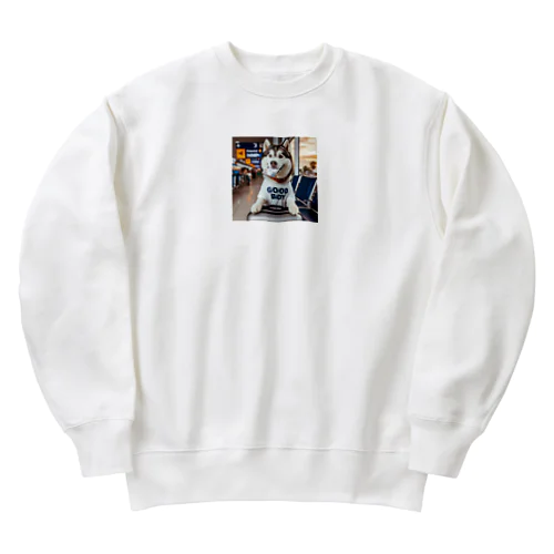 搭乗口を目指すGOOD BOY Heavyweight Crew Neck Sweatshirt