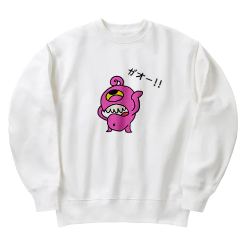 ピンク怪獣 for Kids Heavyweight Crew Neck Sweatshirt