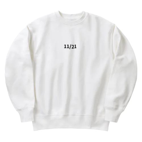 日付グッズ　11/21 バージョン Heavyweight Crew Neck Sweatshirt