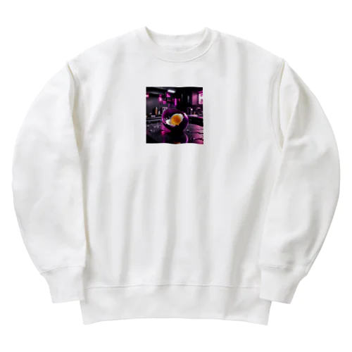 宇宙人が作ったゆで卵 Heavyweight Crew Neck Sweatshirt