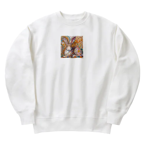 クリムトウサギ Heavyweight Crew Neck Sweatshirt